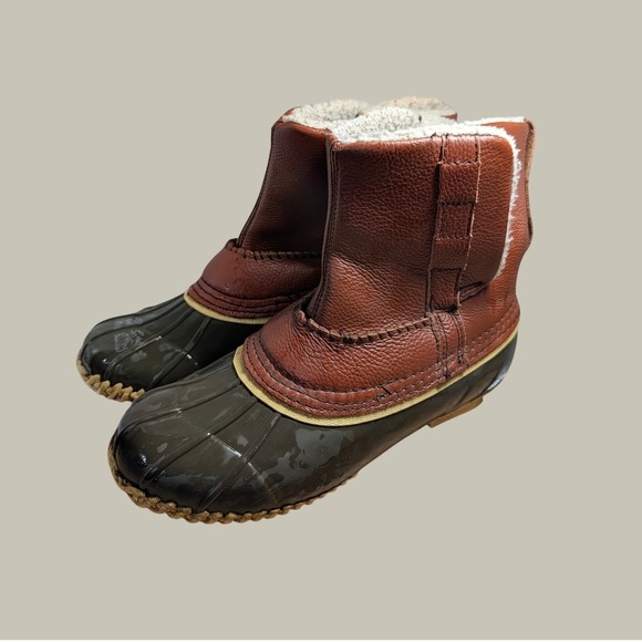 Superior Boot Co. Shoes - Superior Boot Co Women Brown Leather Duck Boots Thinsulate Insulated CWSP03 Sz 8